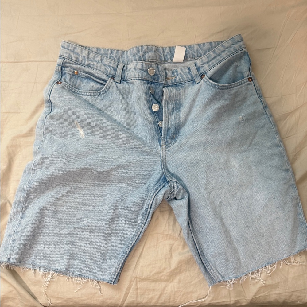 Light Blue Denim Shorts